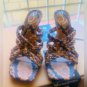 Sam Edelman Women’s Marjorie Strappy Heeled Sandal- Color: Dark Wheat